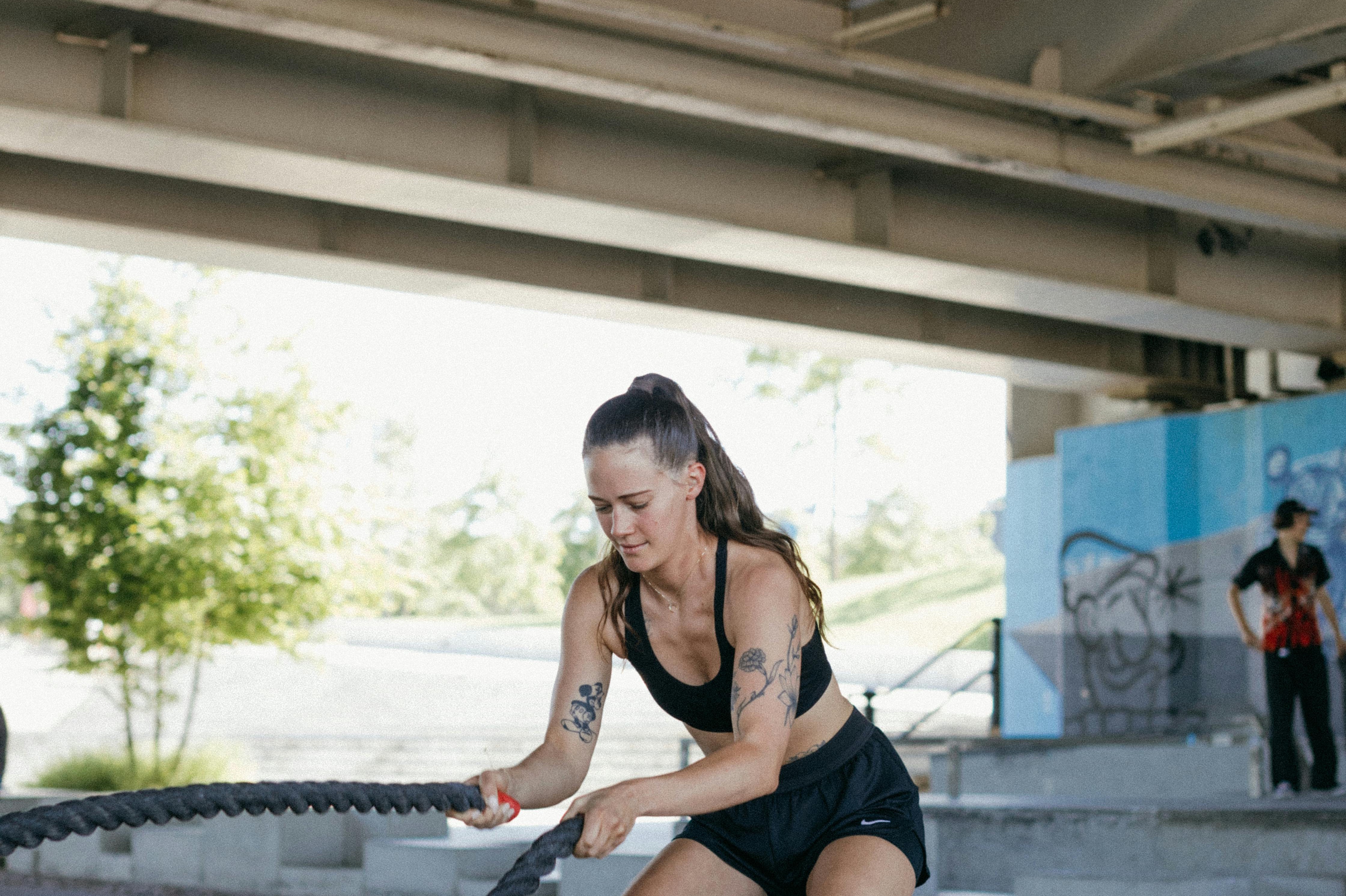 fitness training session outdoors